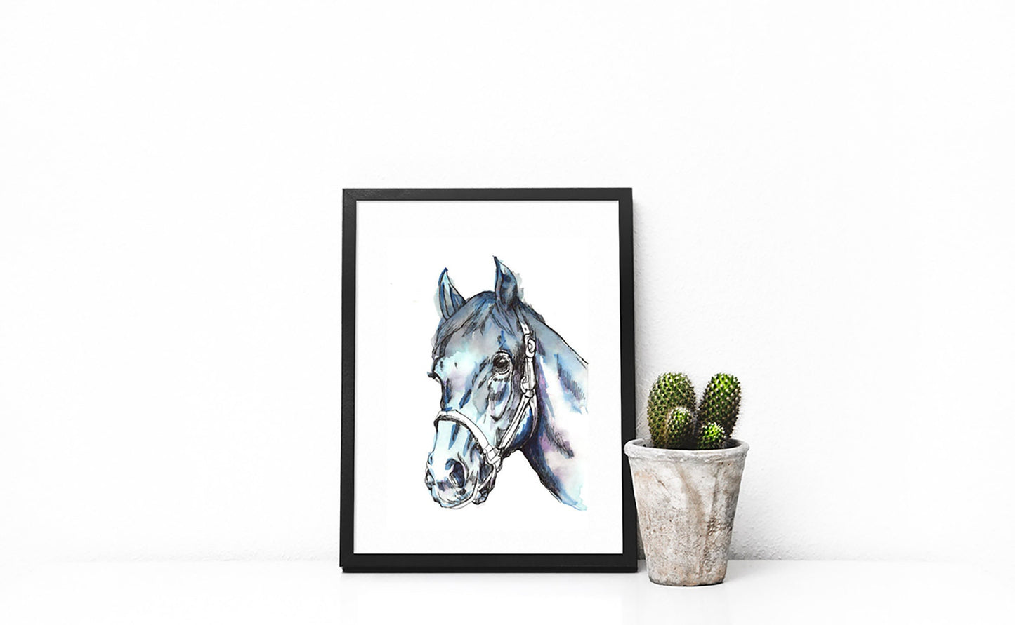 Watercolour Horse Print