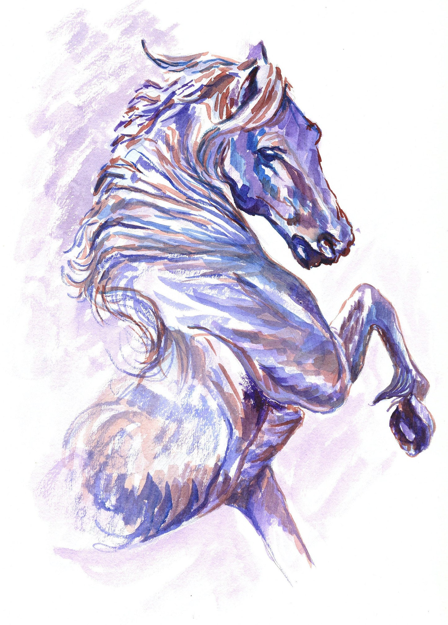 Horse Abstract Painting Original