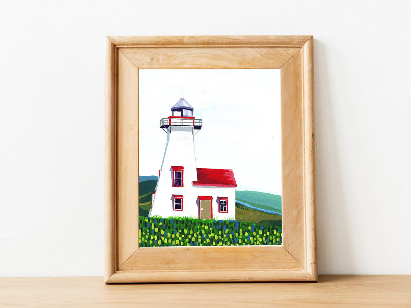 Light House Gouache Painting