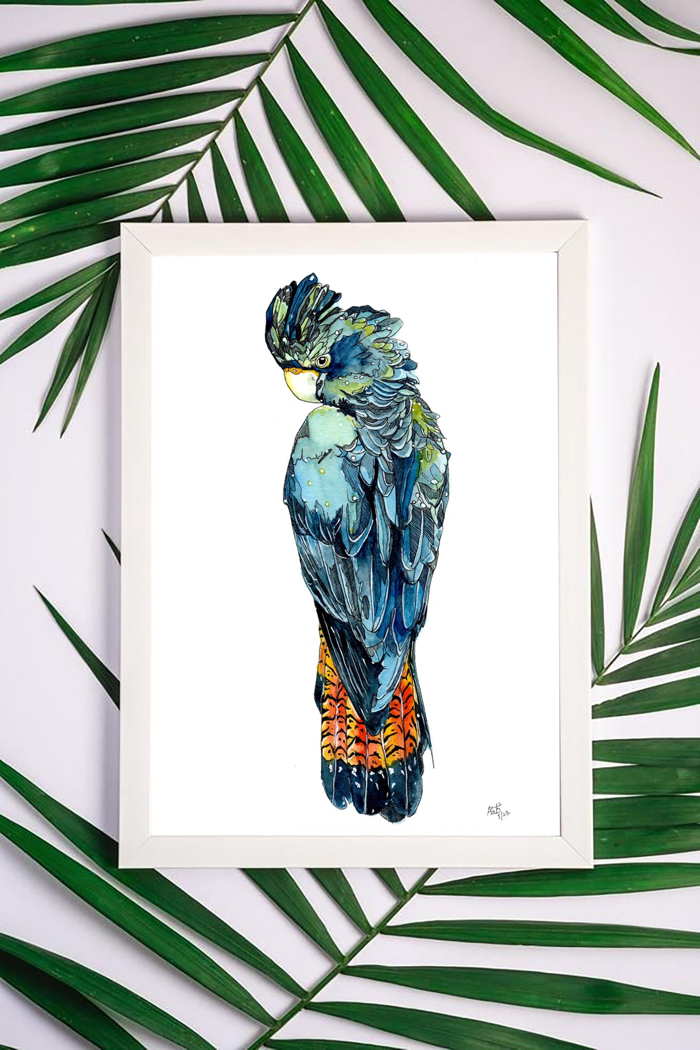 Macaw Watercolour Original Painting