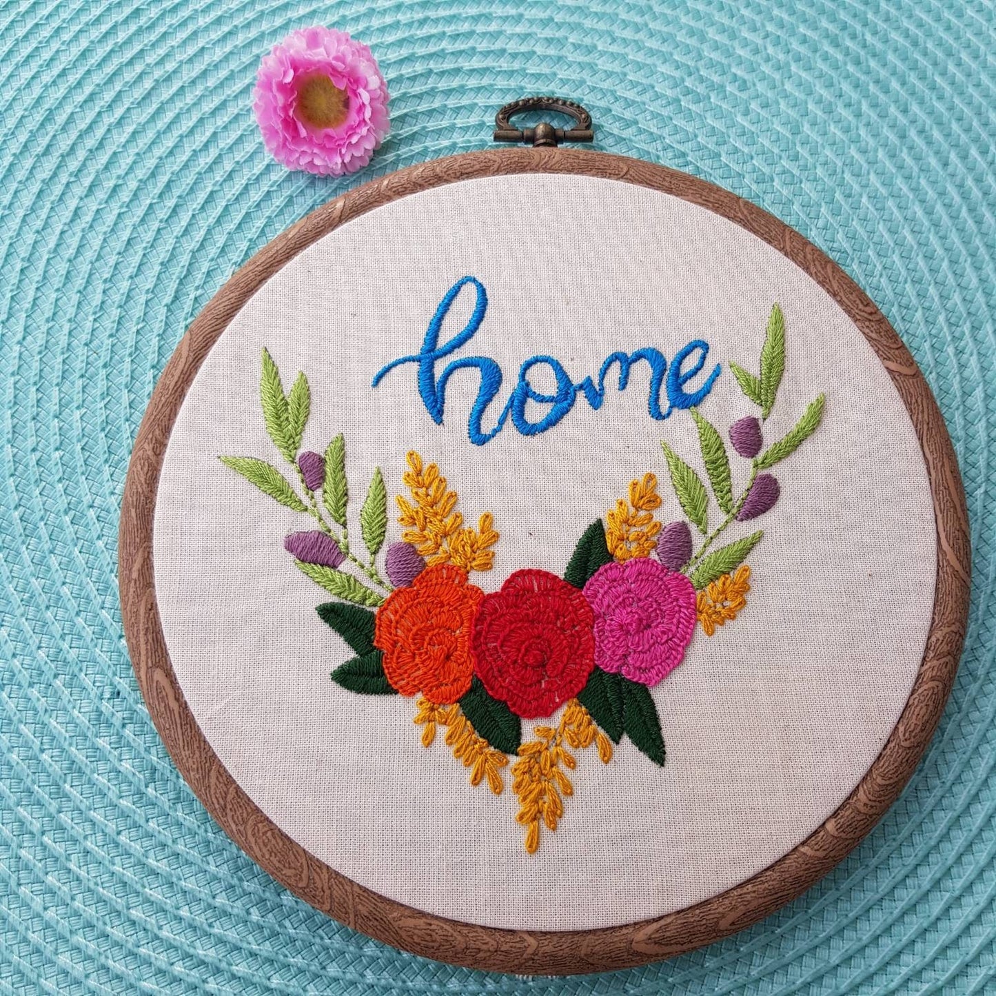 Home Embroidery Hoop Art