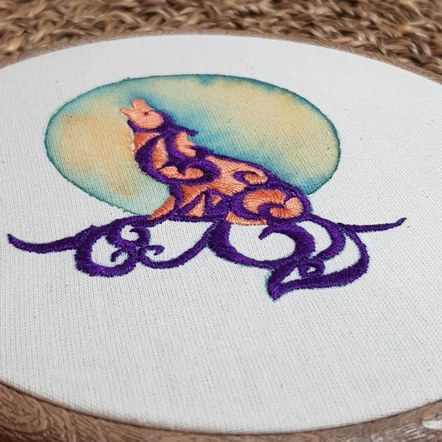 Celtic Embroidered Hoop Art