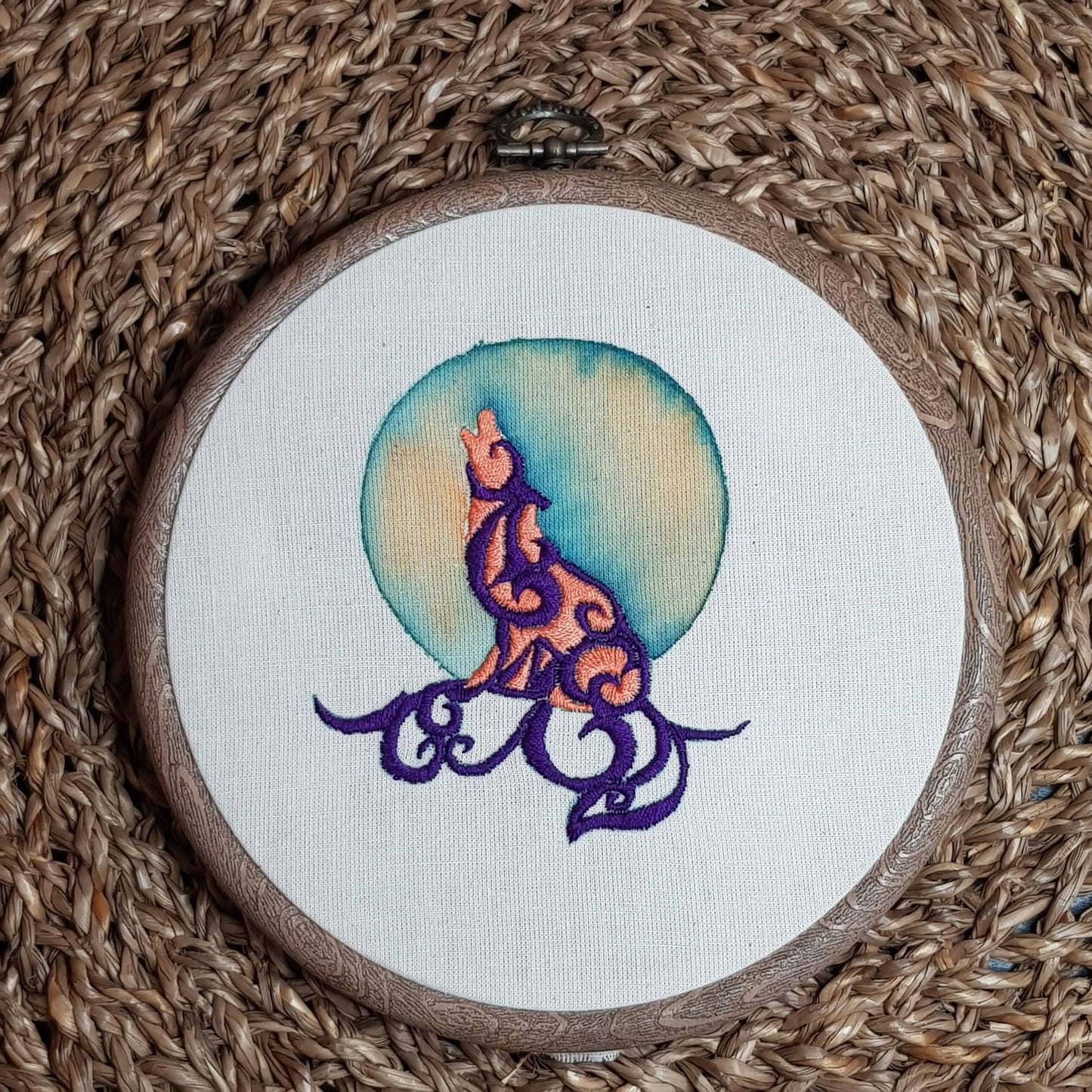 Celtic Embroidered Hoop Art