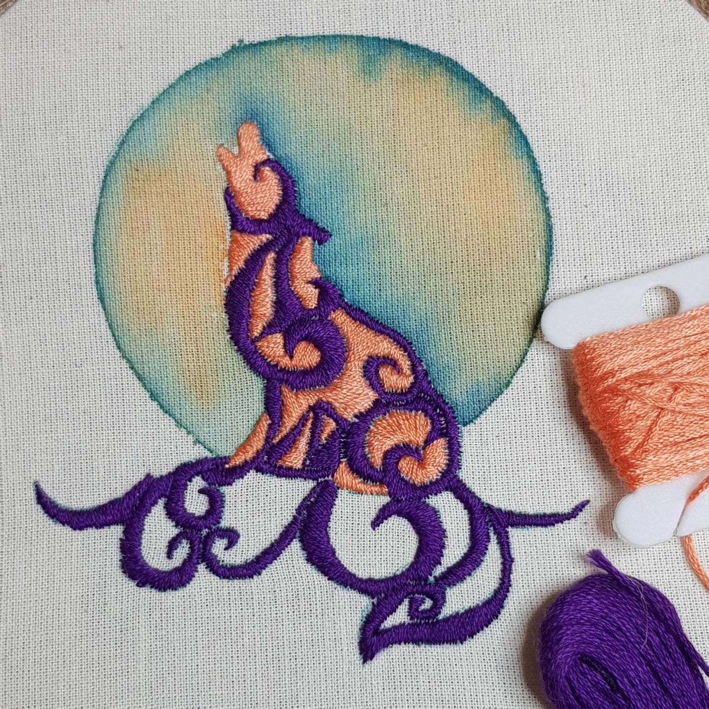 Celtic Embroidered Hoop Art