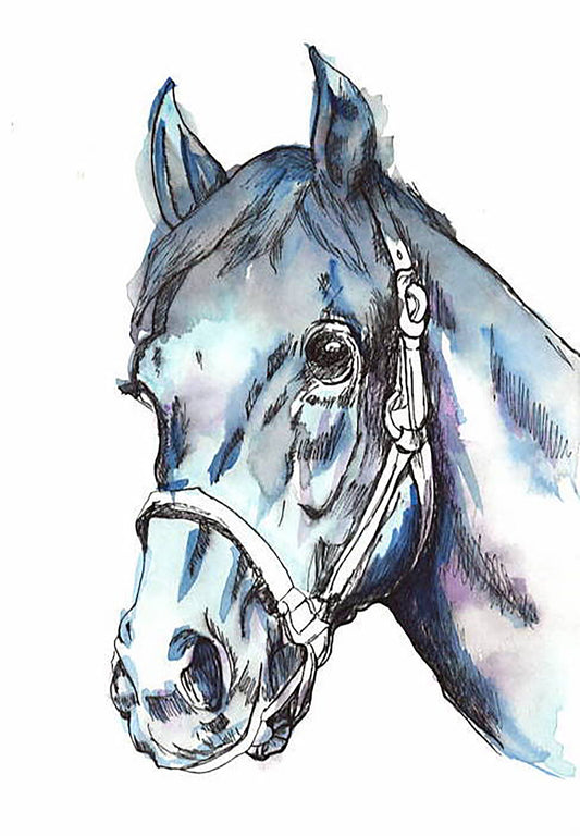 Watercolour Horse Print