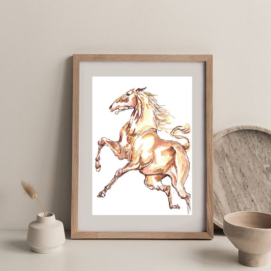 Horse Abstract Drawing