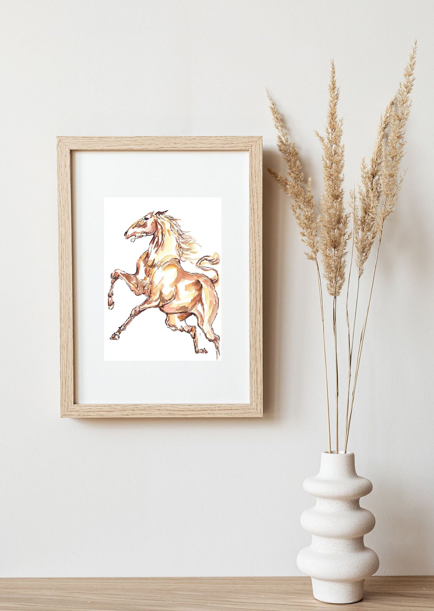 Horse Abstract Drawing