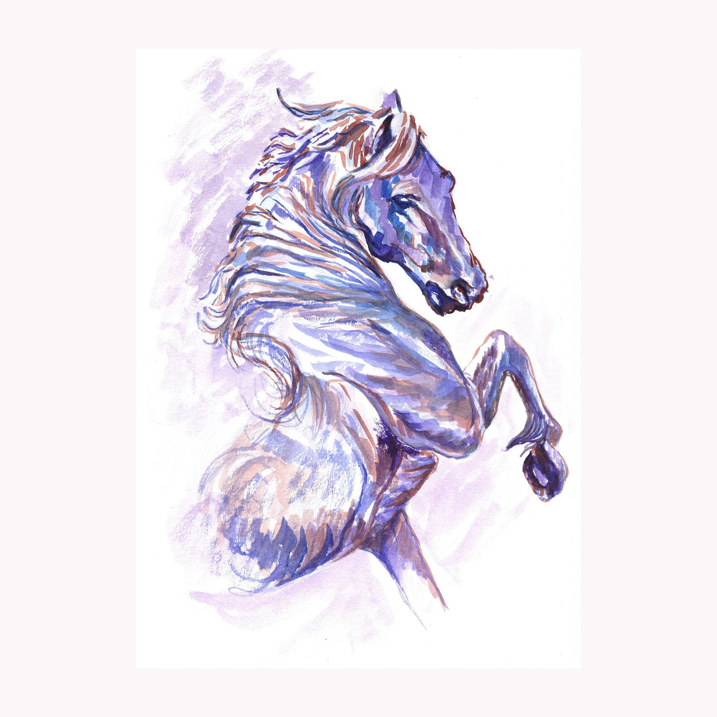 Horse Abstract Painting Original