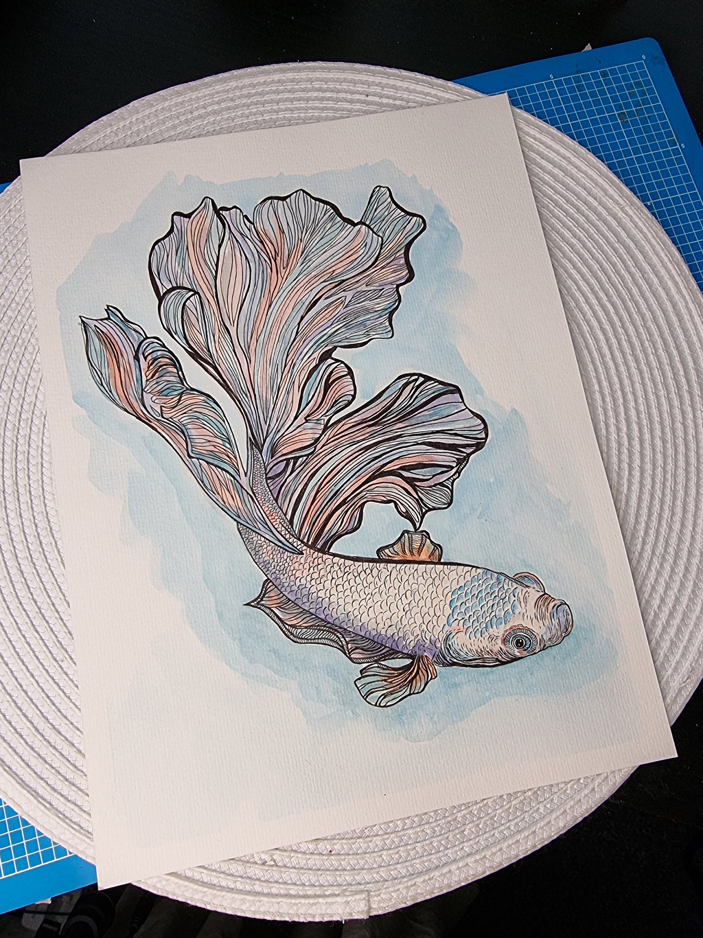 Fish Painting Print
