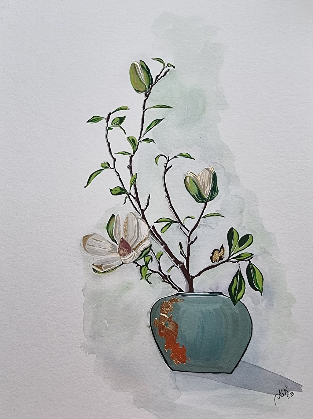 Floral Gouache Print