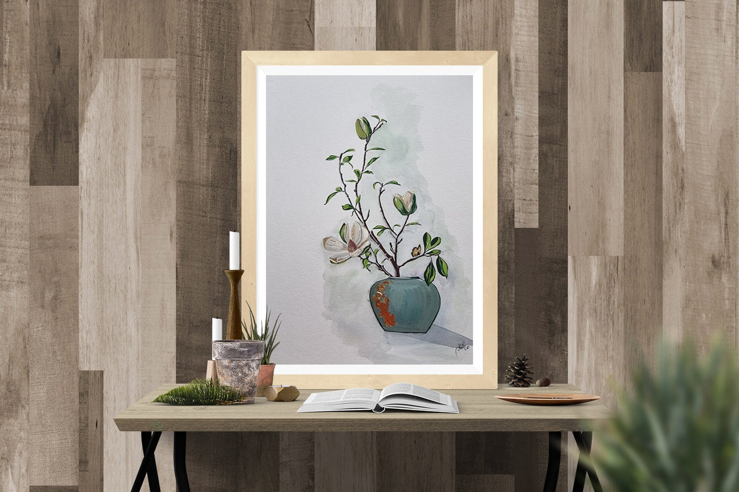Floral Gouache Print