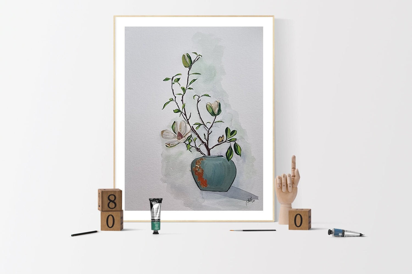 Floral Gouache Print