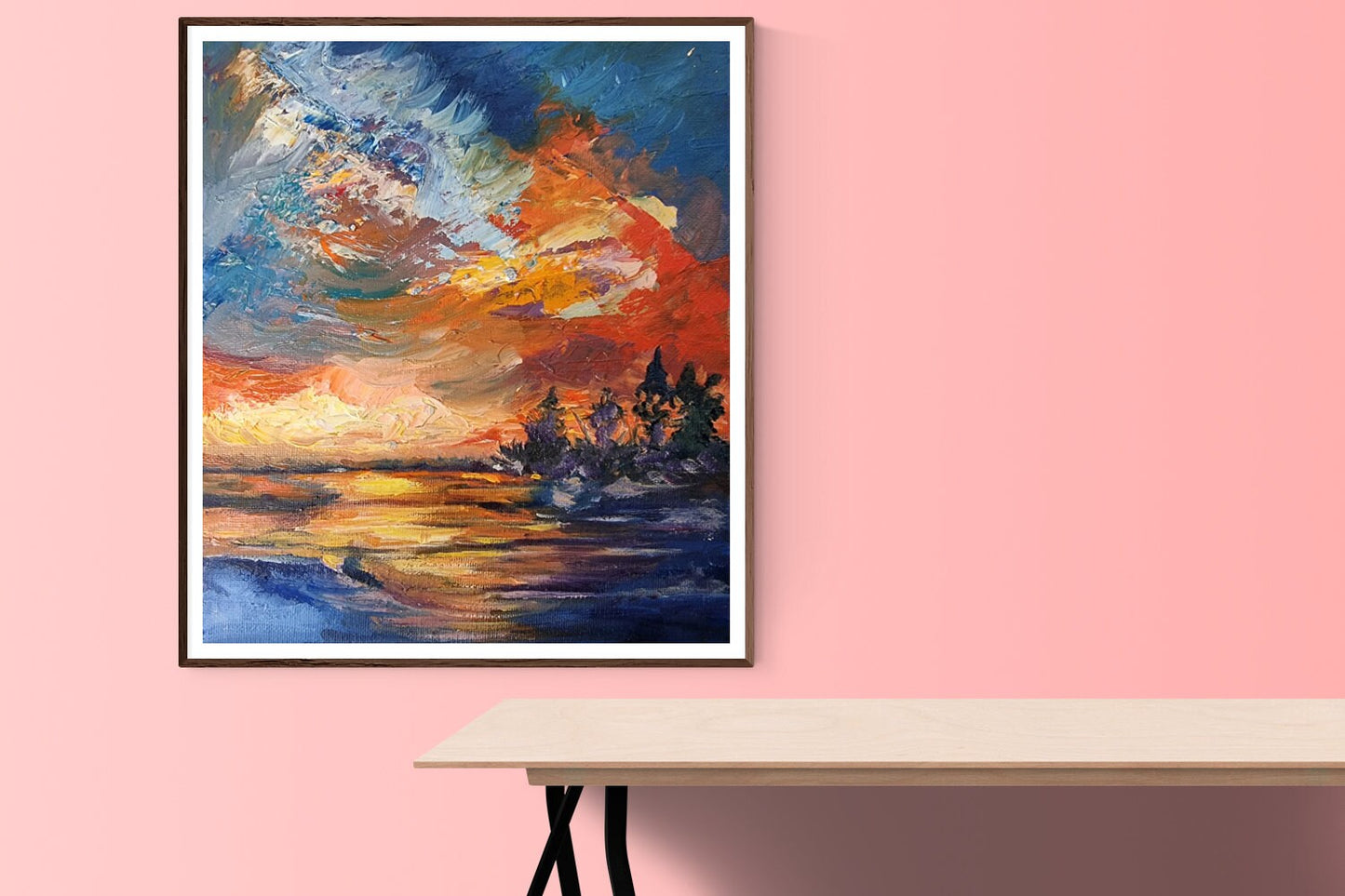 Sunset Original Oil Painting