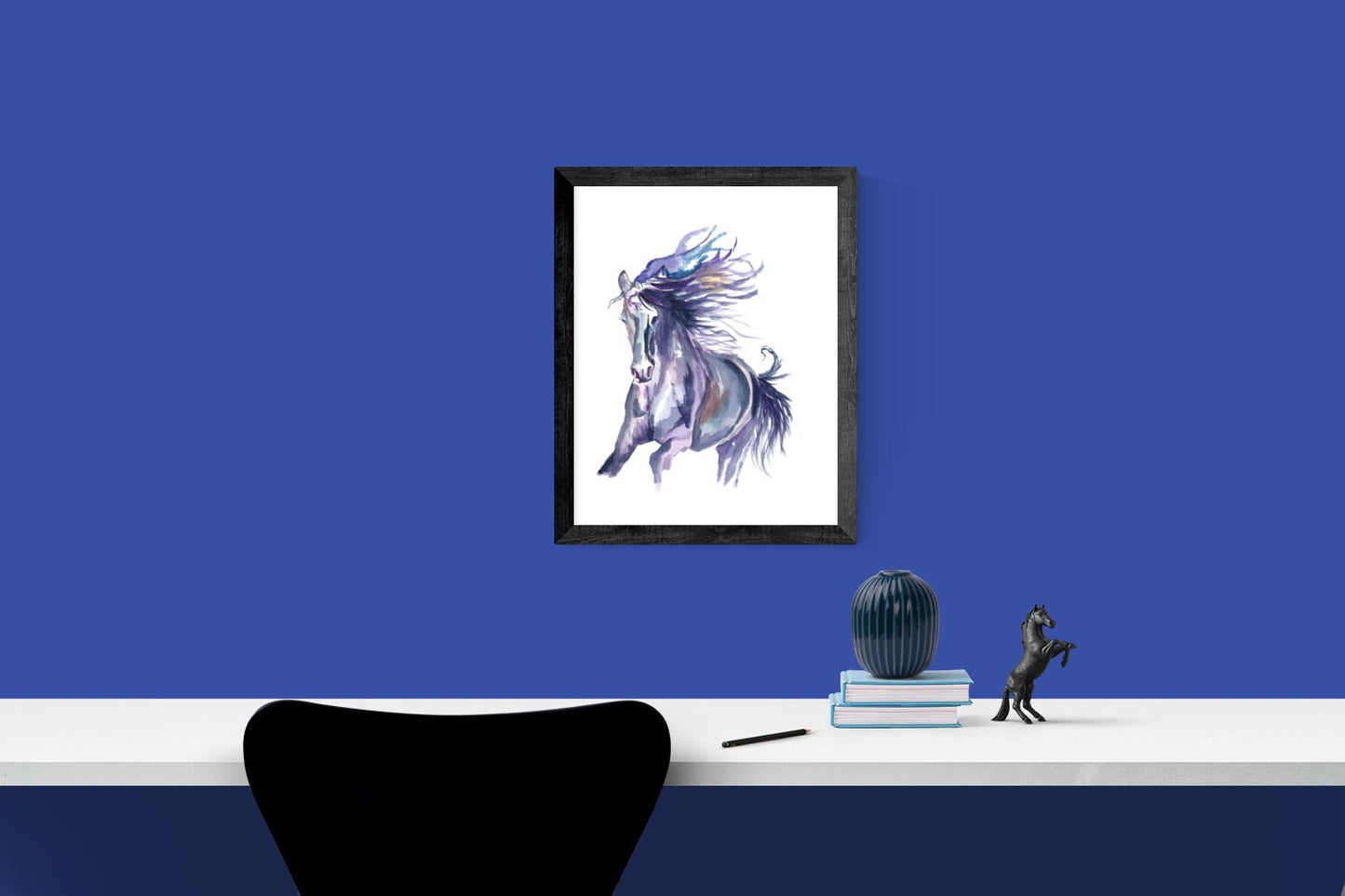 Horse Art Watercolour Painting