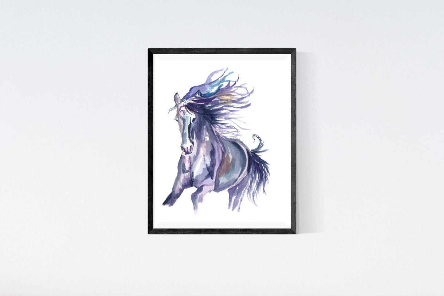 Horse Art Watercolour Painting