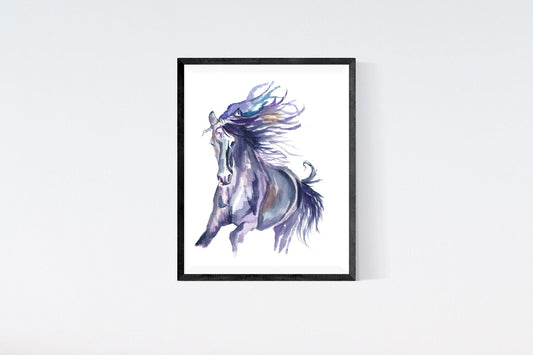 Horse Art Watercolour Painting