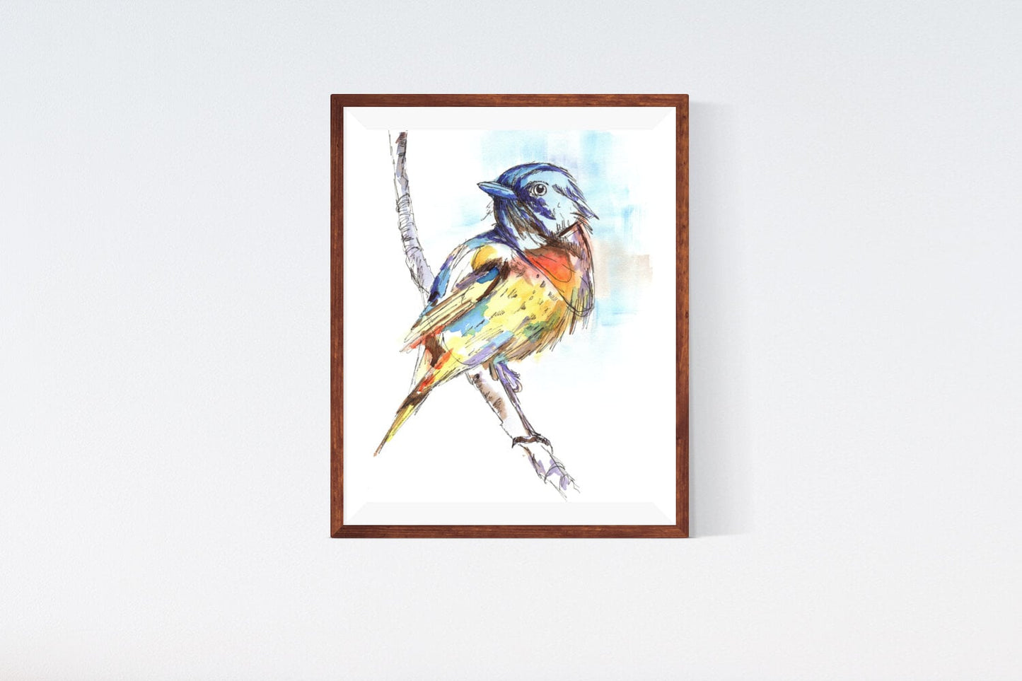 Sparrow Watercolour Original Painting