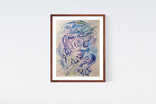 Furious (watercolour Painting)