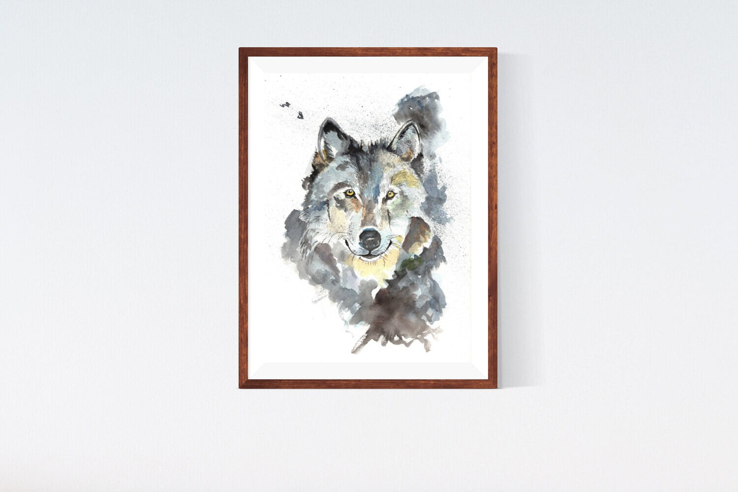 Wolf Portrait Painting