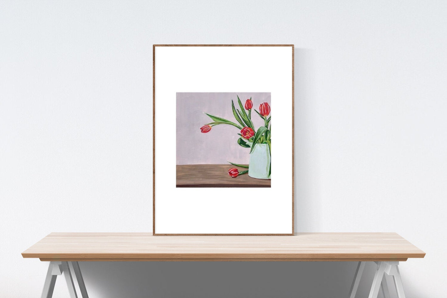 Floral Gouache Painting Print