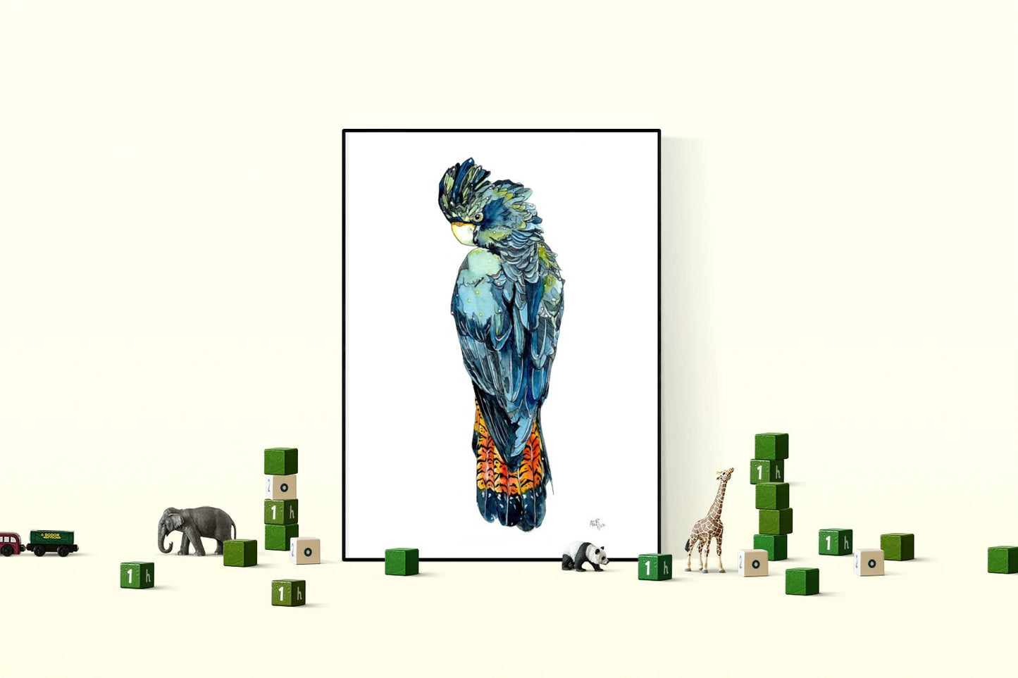 Macaw Watercolour Painting Print